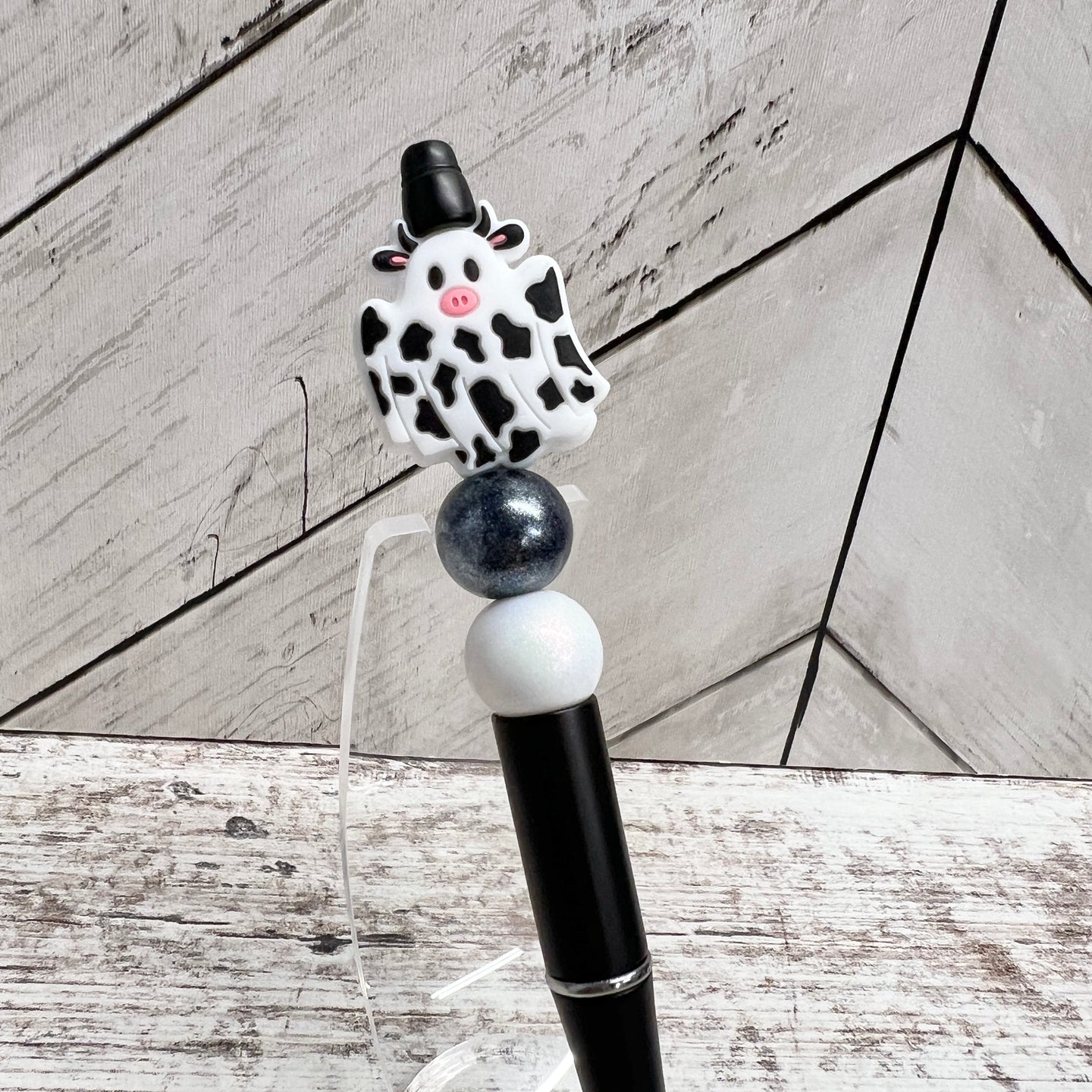 Ghost Cow Plastic Pen